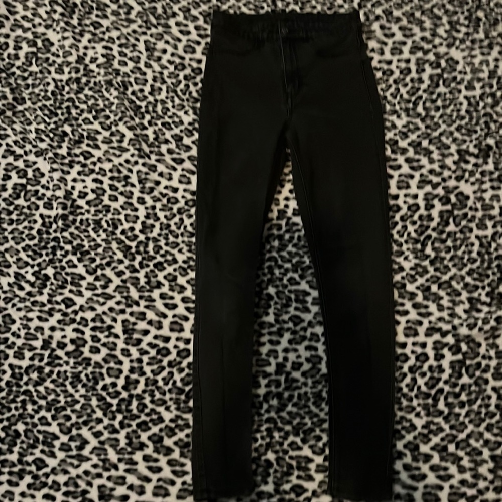 black h&m straight jeans size 4